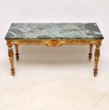 25 d x 34.5 w x 18.5 h. Antique French Marble Top Coffee Table Antiques Atlas