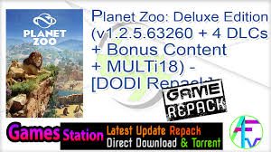 Every creative decision you make impacts the lives of your animals and the experience of your visitors. Planet Zoo Deluxe Edition V1 2 5 63260 4 Dlcs Bonus Content Multi18 Dodi Repack