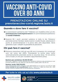 Nel lazio da lunedì primo marzo comincerà la nuova fase, quella delle vaccinazioni anti covid da parte dei medici di medicina generale (mmg). Regione Lazio Sala Stampa Vaccino Anti Covid Over 80