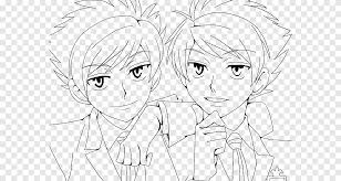 Pokemon coloring pages sorted by generation Anime Coloring Page 3 Hikaru Kaoru Two Male Anime Characters Illustration Png Pngegg