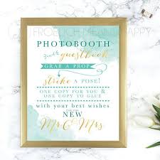 Printable Watercolor And Gold Photobooth Guestbook Sign Etsy Wedding Photobooth Sign Watercolor Wedding Sign Guest Book Sign