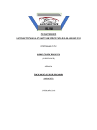 Teruskan membaca dan fahami kepentingannya. Laporan Alat Ganti Dan Servis Pada Bulan Januari Pdf
