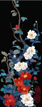 蝶恋花 山茶花 巧剪明霞成片片 欲笑 牛嚟采集到纹理 229图 花瓣平面 chinese painting flowers flower art flower painting