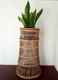 Boho Rattan Plant Stand Vintage Wicker Tall Plant Stand Etsy Vintage Wicker Tall Plant Stands Plant Holders Find wood plant stand indoor.