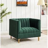 SAFAVIEH Mid-Century Modern Retro Arlette Velvet Hazelwood Club Chair