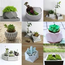 Craft Clay Vase Cactus Planter Mold Silicone Concrete Planter Cement Mould Ebay In 2020 Diy Flower Pots Flower Pots Concrete Vases