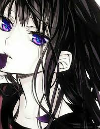 Purple art purple and black girl with purple hair naruto vs old anime harvest moon gaara my favorite color girl hairstyles. Anime Girls With Purple Eyes And Black Hair Novocom Top