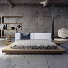 It is also known as a shikibuton and is the most common form of bedding found in traditional japanese bedrooms. Worth Queen Bed Walnut And White Worth Bed Modern Digs Bedroom Interior Upholstered Platform Bed Japanese Bedroom