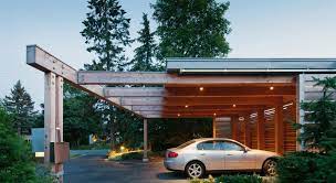 Slatted Wood Carport Christopher Simmonds Architect Building A Carport Modern Carport Carport Designs