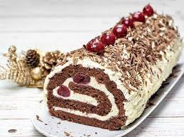Buche Foret Noire Au Thermomix Recette Foret Noire Aliments De Noel Idee Recette Noel