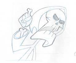 The Grim Evil Show Bill Mandy Key Cel Drawing Cartoon Network Coa Seal 2 By Charlesscottgallery On Etsy Cartoon Drawings Animated Drawings Cell Drawing