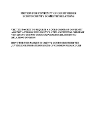 An attempt at dissuasion can constitute a contempt of court. Contempt Of Court Order Fill Online Printable Fillable Blank Pdffiller