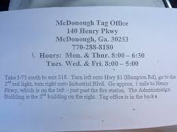 Mcdonough Tag Office 140 Henry Pkwy Mcdonough Ga Department Of Motor Vehicles Mapquest
