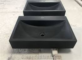 black basins/sinks/vessel sinks/square