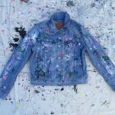Hand painted jacket jacket with painting jacket with art work denim jean jacket jacket with art wearable art disney jacket disney clothing under the order you can make any drawing in the style of disney and pop art. 8 Incredibly Cool Ideas For Diy Customized Denim Jackets Cool Mom Picks
