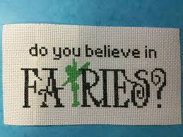 Tinker Bell Peter Pan Cross Stitch Do You Believe In Fairies Cross Stitch Fairy Cross Stitch Bookmarks Disney Cross Stitch