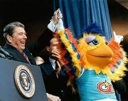Ronald Reagan And The San Diego Chicken Chicken Reagan Ronald Reagan