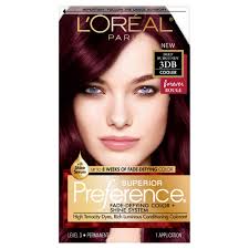 L Oreal Paris Superior Preference Deep Burgundy 3db Hair Color Burgundy Loreal Hair Color