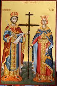Sfinții împărați constantin și elena, icoană argintată pe suport de lemn, cu picior de sprijin. Sfintii Imparati Constantin Si Elena Ocrotitorii Conducatorilor Si Ai Liderilor Cu Suflet De Crestin Theodoros Art Icoana Darul Lui Dumnezeu