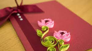 Maybe you would like to learn more about one of these? Diy Greeting Card Paper Quilling Flower Art By Handiworks Youtube