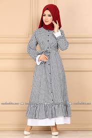 Modaselvim Elbise Etegi Firfirli Kareli Elbise Kprs6847 Siyah Elbise Kiyafet Elbise Modelleri