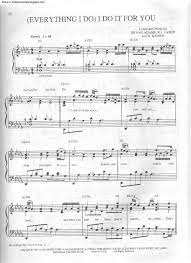 Te11991 by zachary leek music inojhfrede geak mmic lne,/akno tarae core/b. Everything I Do Free Sheet Music By Bryan Adams Pianoshelf