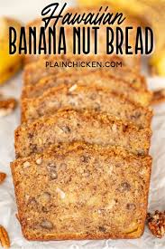 Hawaiian Banana Nut Bread Banana Nut Bread Banana Nut Bread Recipe Nut Bread