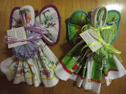 How to make a kitchen towel angel. Dish Towel Angel Kitchen Angel Kitchen Gift Housewarming Gift