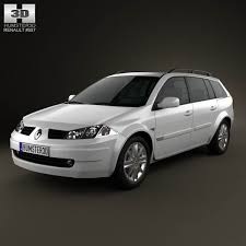 3d Model Of Renault Megane Grandtour 2003 Renault Megane Renault 3d Model