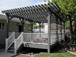 We decided to build the deck making room for the 4 pergola posts to be added later when we solved the height issue. How To Build A Pergola On An Existing Deck Innovative Building Materials