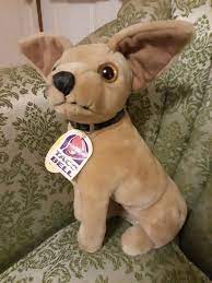 Taco Bell Paco Chihuahua Plush 1999 11 Chihuahua Dog Collar Plush Dog Dog Stuffed Animal