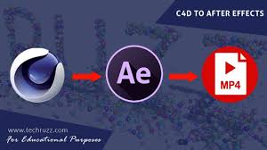 To get started with using after codecs to used adobe after effects mp4 rendering uses the following steps: How To Export Cinema 4d Animation Files Into After Effects And Then Rend 4d Animation Cinema 4d Tutorial Cinema 4d