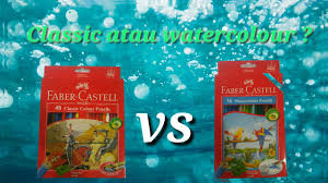 Perbedaan Warna Pensil Faber Castell Classic Dan Watercolour Youtube