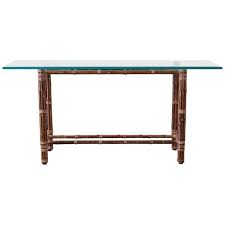 Browse our collection of high quality rattan, seagrass and indoor outdoor wicker tables. Mcguire Organic Modern Bamboo Rattan Console Sofa Table By Erinlaneestate From Erin Lane Estate Of Oakland Ca Attic
