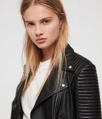 Womens Estella Leather Biker Jacket Black In 2021 Leather Jacket Leather Jackets For Sale Celebrities Leather Jacket