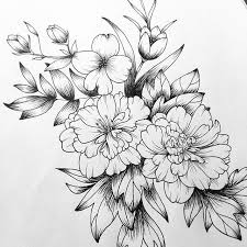 Up Close Flowers Bloom Drawing Tattoo Line Sketch Sketchbook Dogwood Azalea Art Azalea Blosso Dogwood Tattoo Dogwood Flower Tattoos Flower Drawing