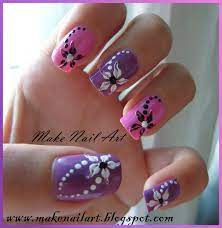 Spring season is all about flowers and dainty colors. Easy And Beautiful Flower Nail Art Tutorial Hawaiian Flower Nails Flower Nails Flower Nail Art
