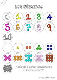 ¿necesitas moldes de letras para imprimir y recortar? Numeros Para Colorear Y Recortar 0 10 Papelisimo