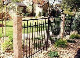 Golden Wheat Granite Fence Posts Rock 4 Sides Finish Iron Fence Landscaping Garden Fence Panels Backyard Fences