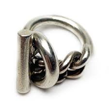 Bague Croisette Hermes Argent 925 Taille 49 En Vente Sur Notre Site