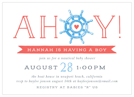 Featuring nautical navy stripes and a fun sailor accents, it will set. Nautical Baby Shower Invitations Match Your Color Style Free