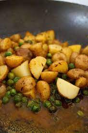 Dry Aloo Matar6 Aloo Matar Recipe Recipes Baby Potato Recipes