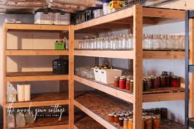 Use pvc to prevent the growth of mold on their shelf supports at ground level. Diy Basement Shelving The Wood Grain Cottage