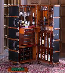 This is a woodworking project , and the plans where created to build this vintage steamer trunk idea into a cabinet bar. Authentic Models Stateroom Bar Steamer Trunk Bar Cabinet Bar Furniture
