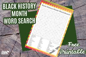 Print copies for an entire class. Free Printable Black History Month Word Search Puzzle Jinxy Kids