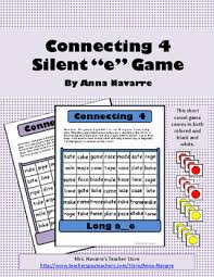 This Connecting 4 Game Is A Resource That Provides Students With Silent E Word Practice The Set Includes F Short Vowel Games Word Practice Short Vowel Words