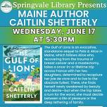 Author Talk Caitlin Shetterly The Gulf of Lions