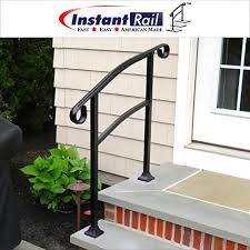 Instantrail 3 Step Adjustable Handrail For Concrete Step Https Www Amazon Com Dp B071wt Handrails For Concrete Steps Concrete Steps Outdoor Stair Railing