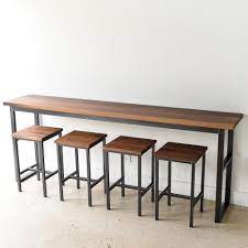 Mathis brothers offers many different styles of dining table sets, dining room tables, dining room chairs, barstools and buffets that will complete your dining area. Industrial Walnut Pub Table What We Make