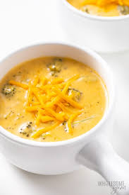 Easy Broccoli Cheese Soup Recipe 5 Ingredients Wholesome Yum